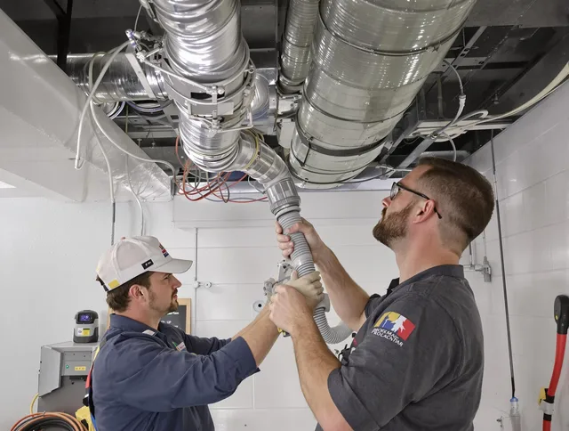 Kingston Air Duct Cleaning technician performing thorough AC duct cleaning in Kingston