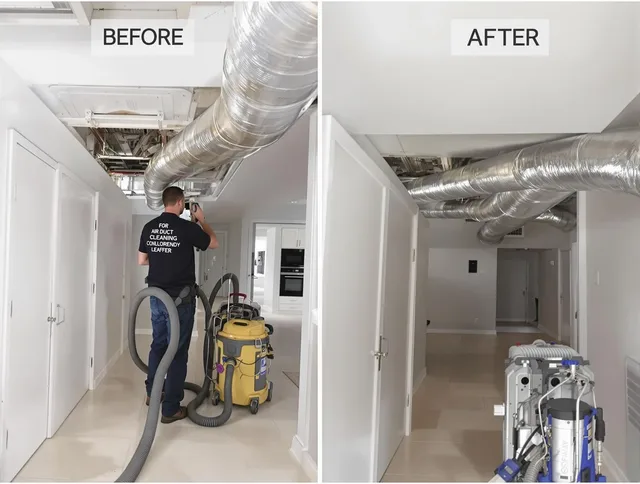 Kingston Air Duct Cleaning professional performing thorough air duct cleaning in Kingston