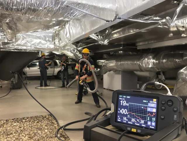 Professional negative pressure duct cleaning by Kingston Air Duct Cleaning in Kingston