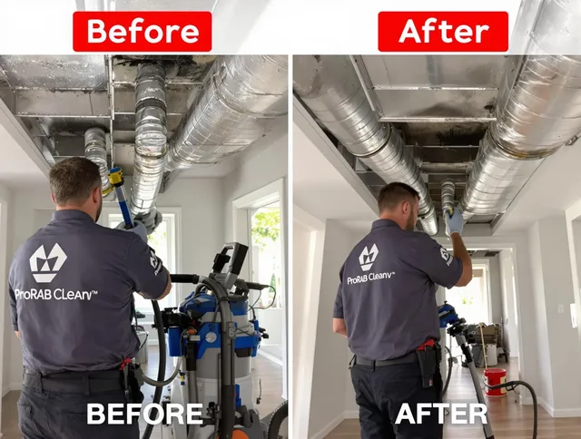 Kingston Air Duct Cleaning expert performing thorough residential duct cleaning in a Kingston home